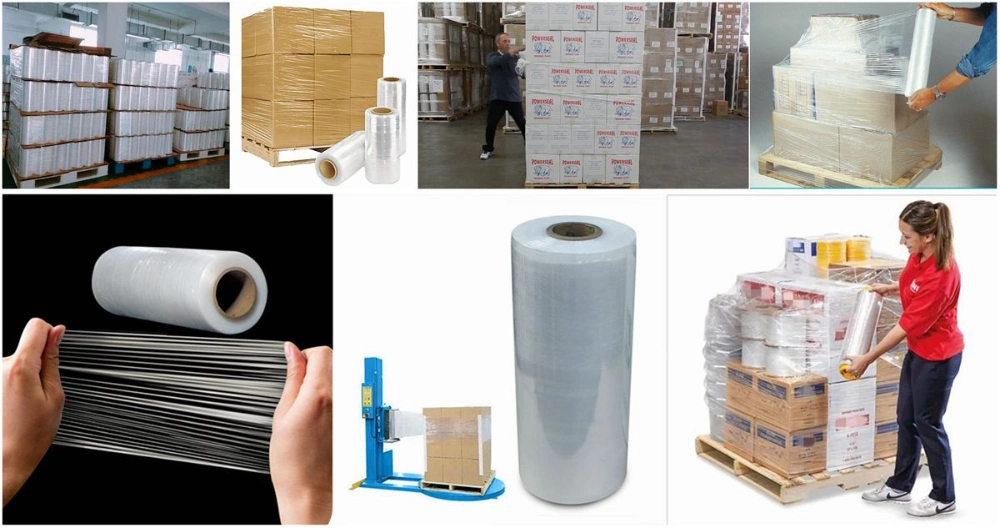 18inch*1500feet Manual Wrap Shrink Film/ Pallet Wrap Film/ LLDPE Stretch Film