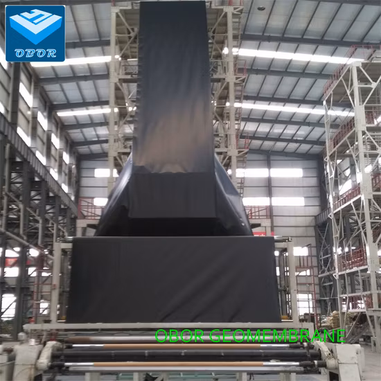 Геомембранная черная полиэтиленовая пленка HDPE шириной 2 м для строительства в Южной Африке